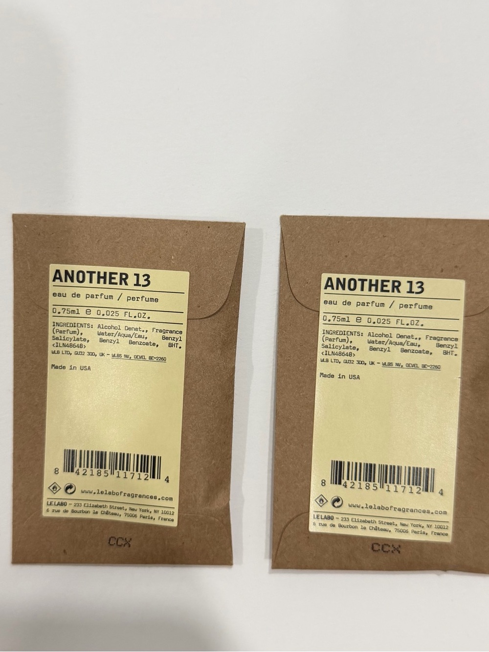 Le Labo ANOTHER 13 Eau de Parfum Sample Size - (0.75ml x 2)
